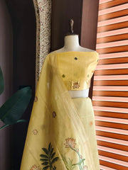 Tissue Silk Pichwai Weaving Saree