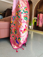 Premium Organza Rajhans Paithani Saree