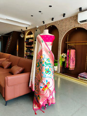 Premium Organza Rajhans Paithani Saree