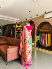 Premium Organza Rajhans Paithani Saree