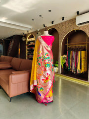 Premium Organza Rajhans Paithani Saree