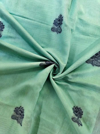 Chanderi Cotton Mithila Concept Weaving Saree