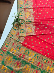 Soft Banarasi Silk Pashmina Weave Saree