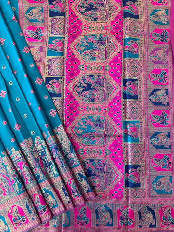 Soft Banarasi Silk Pashmina Weave Saree