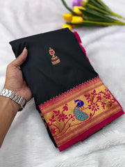 Traditional Jumkha Soft Silk Paithani Saree