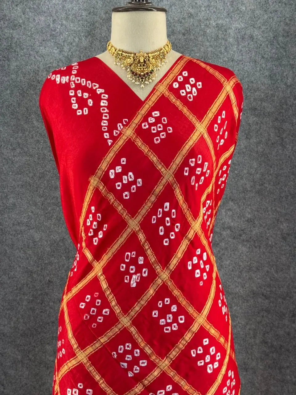 Pure Gaji Silk Gharchola Saree