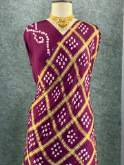 Pure Gaji Silk Gharchola Saree
