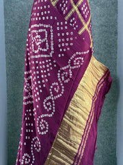 Pure Gaji Silk Gharchola Saree