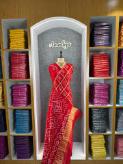 Pure Gaji Silk Gharchola Saree