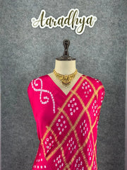 Pure Gaji Silk Gharchola Saree
