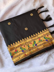 Paithani Silk Meenakari Weaving Saree