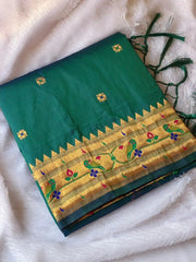 Paithani Silk Meenakari Weaving Saree
