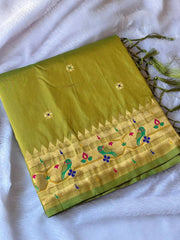 Paithani Silk Meenakari Weaving Saree