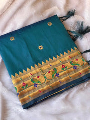 Paithani Silk Meenakari Weaving Saree