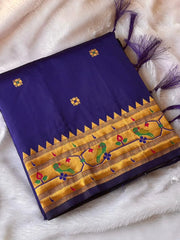 Paithani Silk Meenakari Weaving Saree