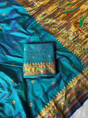 Paithani Silk Meenakari Weaving Saree