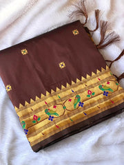 Paithani Silk Meenakari Weaving Saree