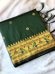Paithani Silk Meenakari Weaving Saree