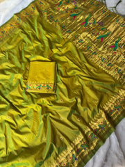 Paithani Silk Meenakari Weaving Saree