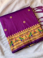 Paithani Silk Meenakari Weaving Saree