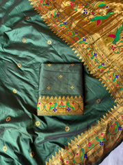 Paithani Silk Meenakari Weaving Saree