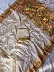 Paithani Silk Meenakari Weaving Saree