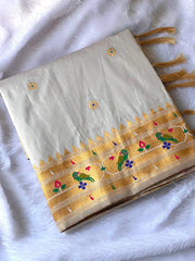Paithani Silk Meenakari Weaving Saree