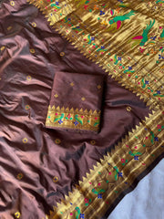 Paithani Silk Meenakari Weaving Saree