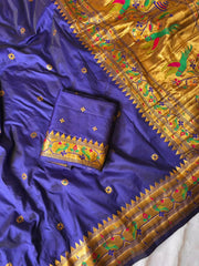 Paithani Silk Meenakari Weaving Saree