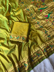 Paithani Silk Meenakari Weaving Saree