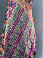 Premium Patola Weaving Elephant Design Saree