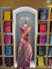 Premium Patola Weaving Elephant Design Saree