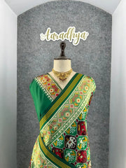 Premium Patola Weaving Elephant Design Saree