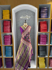 Premium Patola Weaving Elephant Design Saree