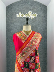 Premium Patola Weaving Elephant Design Saree