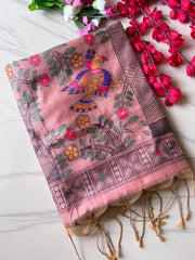 Madhubani Soft Muga Cotton Saree