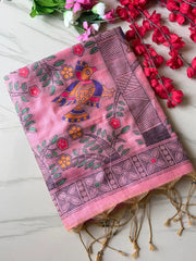 Madhubani Soft Muga Cotton Saree