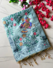 Madhubani Soft Muga Cotton Saree