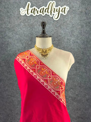 Premium Patola Weaving Phool Jaal Design Saree
