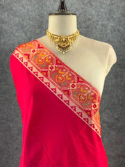 Premium Patola Weaving Phool Jaal Design Saree