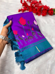 Designer Lotus Weaving Pichwai Paithani Saree