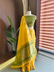 Premium Khadi Raw Silk Cow Weaving Saree