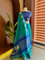 Premium Khadi Raw Silk Cow Weaving Saree