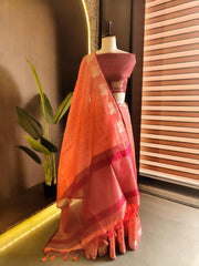 Premium Khadi Raw Silk Cow Weaving Saree