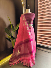 Premium Khadi Raw Silk Cow Weaving Saree