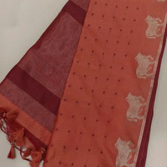 Premium Khadi Raw Silk Cow Weaving Saree