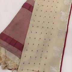 Premium Khadi Raw Silk Cow Weaving Saree