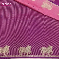 Premium Khadi Raw Silk Cow Weaving Saree