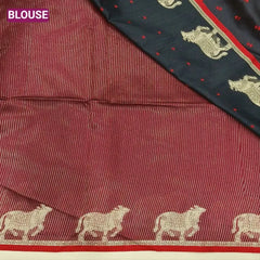Premium Khadi Raw Silk Cow Weaving Saree