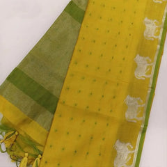 Premium Khadi Raw Silk Cow Weaving Saree